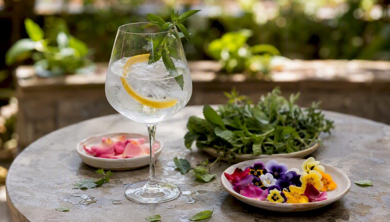 Dégustation de gin aux notes florales, sublimé d’une touche de lavande