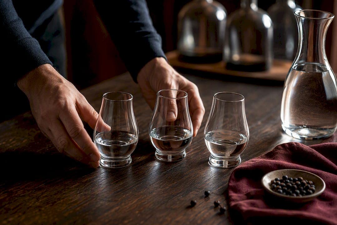 Organisation d'une dégustation comparative de gin